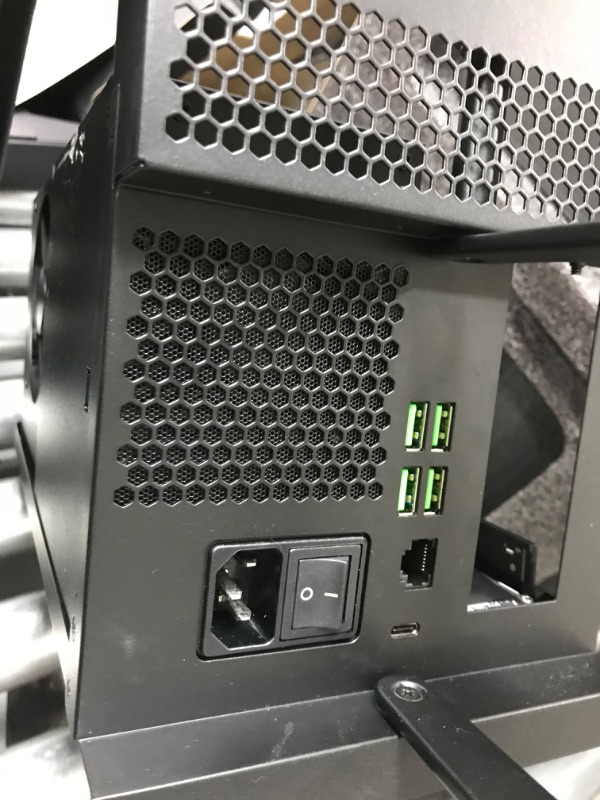 Photo 5 of *NONFUNCTIONAL* Razer Core X Chroma Aluminum External GPU Enclosure (eGPU): Compatible with Windows & MacOS Thunderbolt 3 Laptops, NVIDIA /AMD PCIe Support, 700W PSU, 4x USB 3.1, 1x Gbit Ethernet, Chroma RGB, Black Classic Black Core X Chroma eGPU