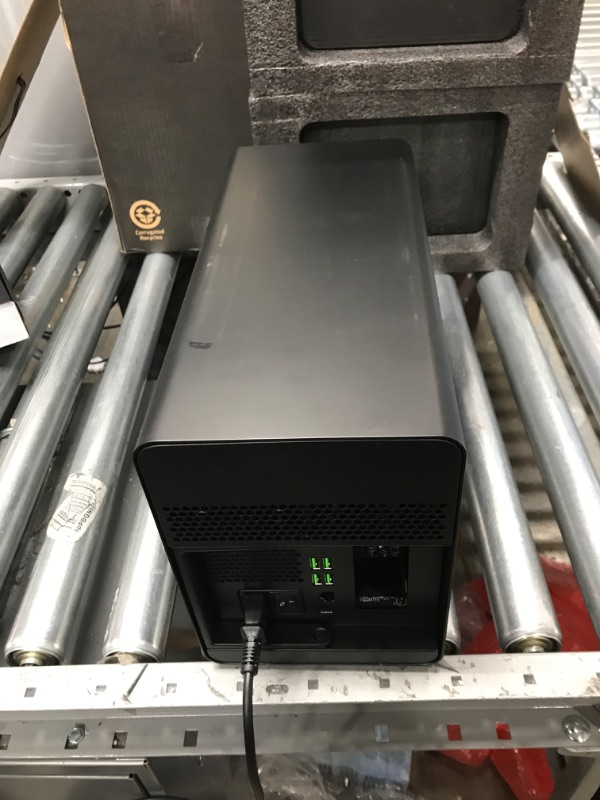 Photo 7 of *NONFUNCTIONAL* Razer Core X Chroma Aluminum External GPU Enclosure (eGPU): Compatible with Windows & MacOS Thunderbolt 3 Laptops, NVIDIA /AMD PCIe Support, 700W PSU, 4x USB 3.1, 1x Gbit Ethernet, Chroma RGB, Black Classic Black Core X Chroma eGPU