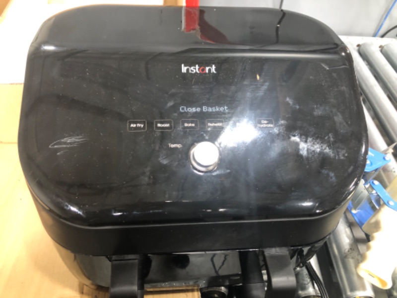 Photo 2 of *DAMAGE* Instant Vortex 9 Quart VersaZone 8-in-1 Air Fryer with Dual Basket Option, From the Makers of Instant Pot with EvenCrisp Technology, Nonstick and Dishwasher-Safe Basket, App With Over 100 Recipes 9QT Dual Basket