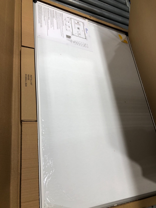 Photo 2 of XBoard Magnetic Dry Erase Board/Whiteboard, 36 X 24 Inches, Double Sided White Board,1 Dry Eraser & 3 Dry Erase Markers & 4 Push Pin Magnets 36" x 24"