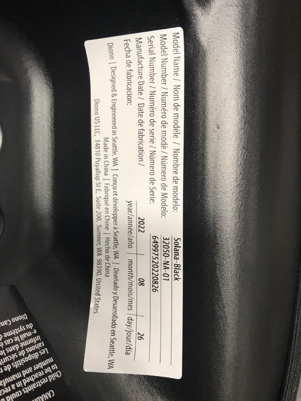 Photo 3 of Diono Solana, No Latch, Single Backless Booster Car Seat, Lightweight, Machine Washable Covers, Cup Holders, Charcoal Gray 2021 Single Charcoal Gray