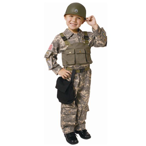 Photo 1 of Dress Up America Solider Navy SEAL Army Special Forces Boy's Halloween Fancy-Dress Costume for Child, 4T