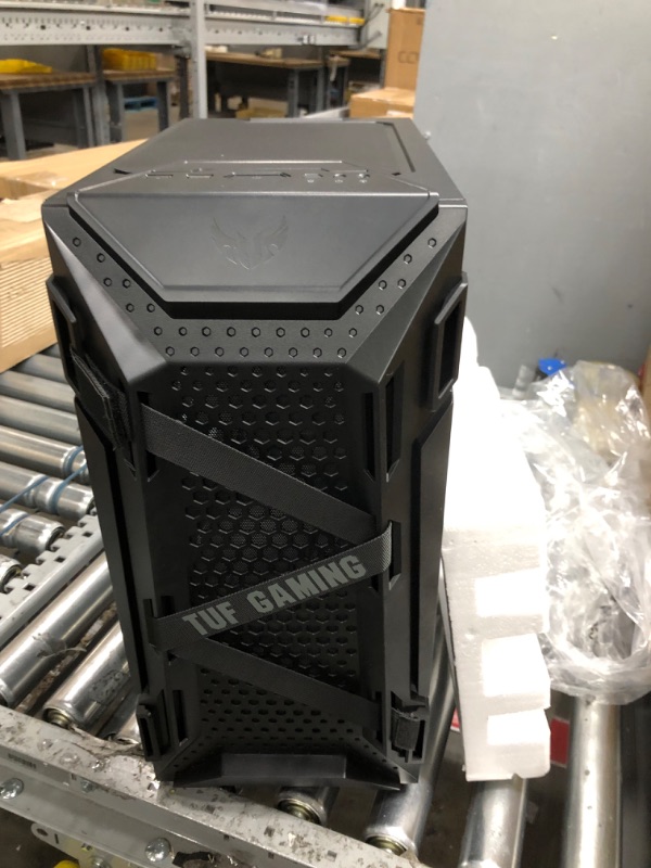 Photo 5 of ASUS TUF Gaming GT301 Mid-Tower Compact Case for ATX Motherboards with honeycomb Front Panel, 120mm AURA Addressable RBG fans, headphone hanger, and 360mm radiator support, 2 x USB 3.2 TUF GT301 Case