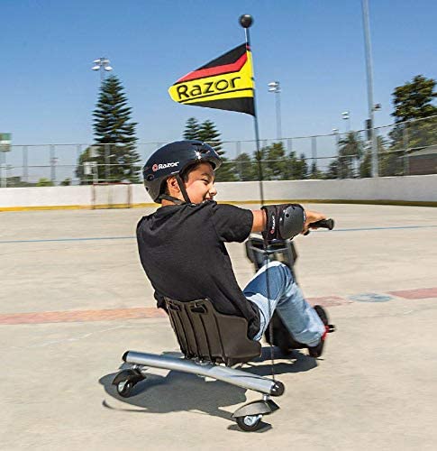 Photo 1 of **TESTED AND FUNCTIONAL, TIRE TURNS WHEN GREEN BUTTON IS PRESSED**
Razor PowerRider 360 for Kids Ages 8+ - Electric Tricycle, Up to 9 mph, Welded Steel Fork, 12V Powered Ride-On, For Riders up to 120 lbs
