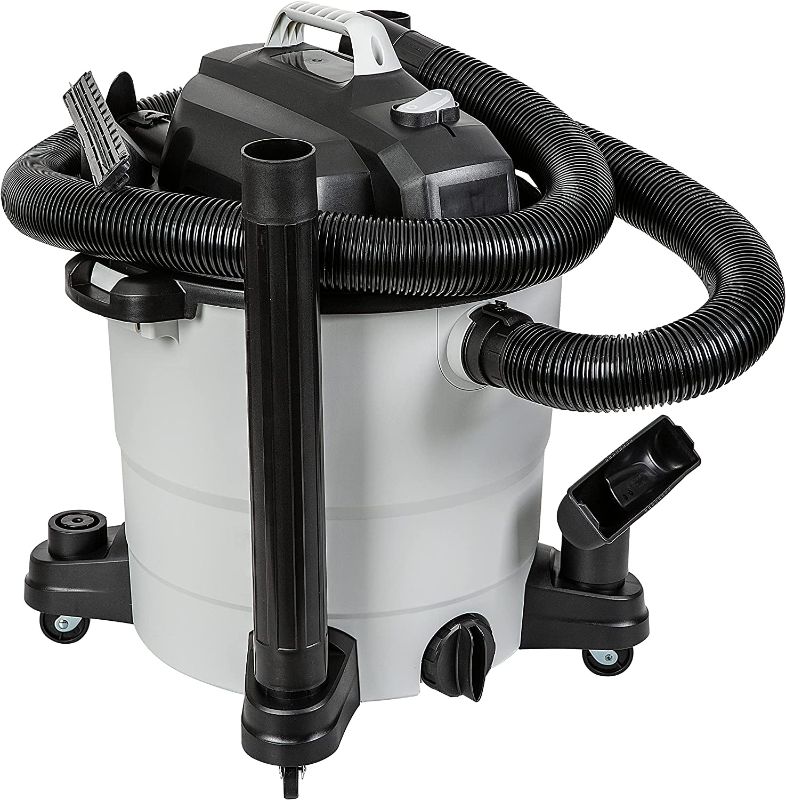 Photo 1 of Amazon Basics 12-Gallon 5 HP Wet/Dry Vacuum, Grey
