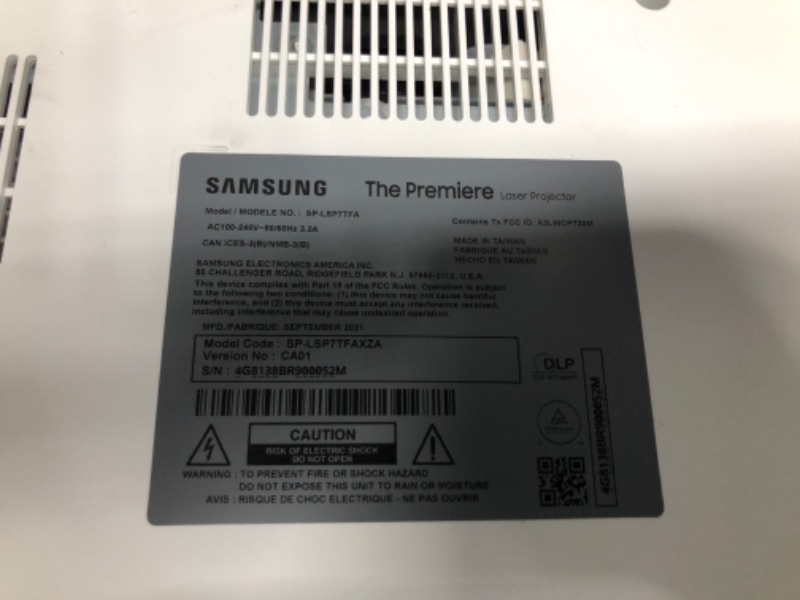 Photo 9 of SAMSUNG 120” The Premiere Ultra Short Throw 4K UHD Smart Single Laser Projector for Home Theater, HDR, 2.2Ch Surround Sound System w/ Alexa Built-In, SP-LSP7TFAXZA, 2020 Model