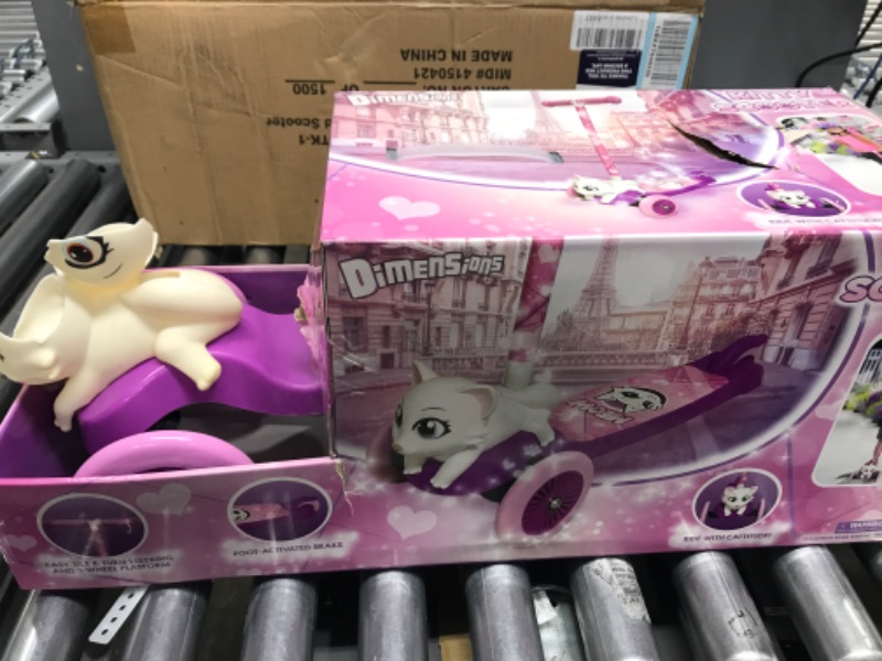 Photo 1 of 3D Self Balancing Scooter - Toddler & Kids Scooter, 3 Wheel Platform, Foot Activated Brake, 75 lbs Weight Limit, for Ages 3 and Up Cat