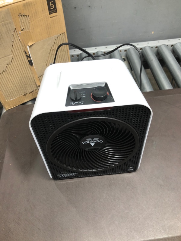 Photo 3 of *USED*Vornado Velocity 3 Space Heater with 3 Heat Settings, Adjustable Thermostat, and Advanced Safety Features, White Velocity 3 Heater