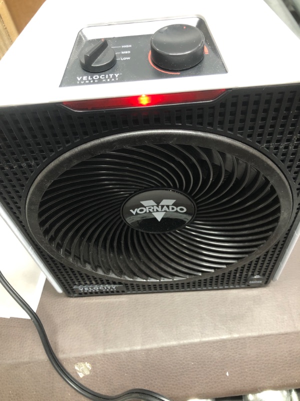 Photo 6 of *USED*Vornado Velocity 3 Space Heater with 3 Heat Settings, Adjustable Thermostat, and Advanced Safety Features, White Velocity 3 Heater