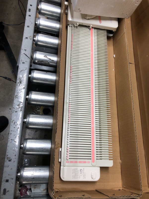 Photo 2 of ***machine only/ non functional***LK150 6.5mm Mid Gauge Plastic Domestic Knitting Machine Includes Yarn Needles Accessories for Adults/Kids
