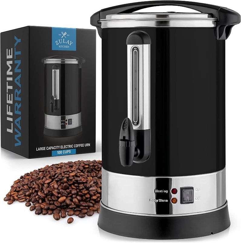 Photo 1 of (PARTS ONLY)Zulay Premium 100 Cup Commercial Coffee Urn - Stainless Steel Large Coffee Dispenser For Quick Brewing - Automatic Hot Water Dispenser - Ideal for Large Crowds - Coffee Dispenser For Any Occasion
