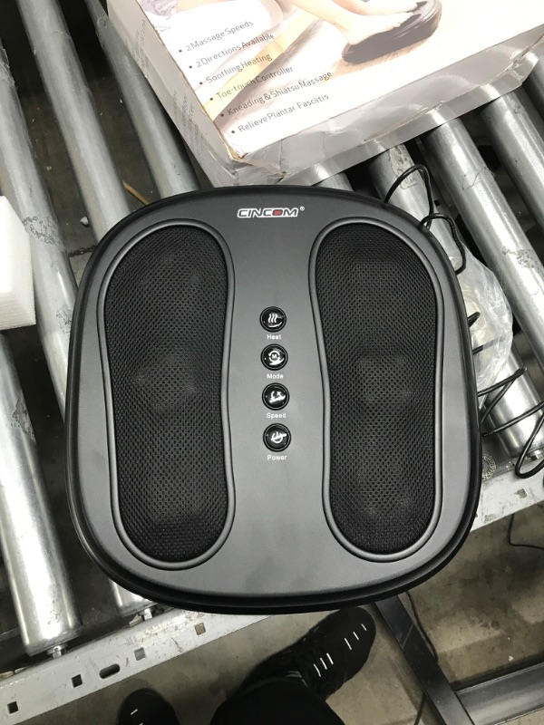 Photo 1 of CINCOM Shiatsu Foot Massager with Heat, Heated Electric Kneading Foot Massager Machine, Foot Warmer for Plantar Fasciitis Relief and Back Pain Relief 2 Modes & 2 Speeds