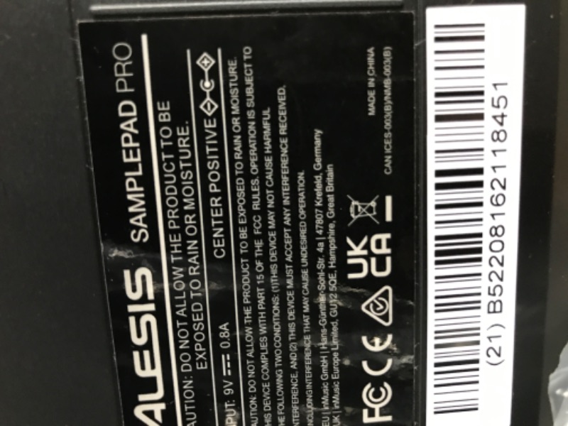 Photo 4 of Alesis SamplePad Pro - Percussion and Sample-Triggering Instrument With 8 Velocity Sensitive Drum Pads, 200+ Built-in Sounds 8-pad Instrument Only