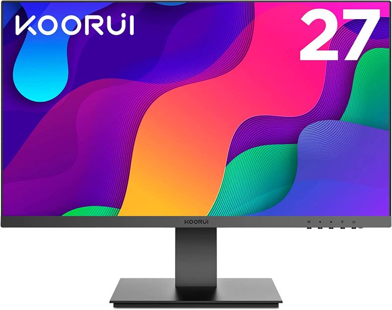 Photo 1 of KOORUI 27 Inch FHD Monitor, Computer Monitors Full HD(1920 x 1080p) IPS Display