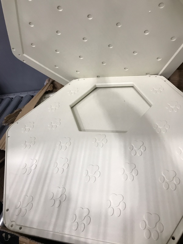 Photo 4 of *parts only*- LARGE CAT CAGE WHITE CAT HOUSE PLASTIC PENTAGON