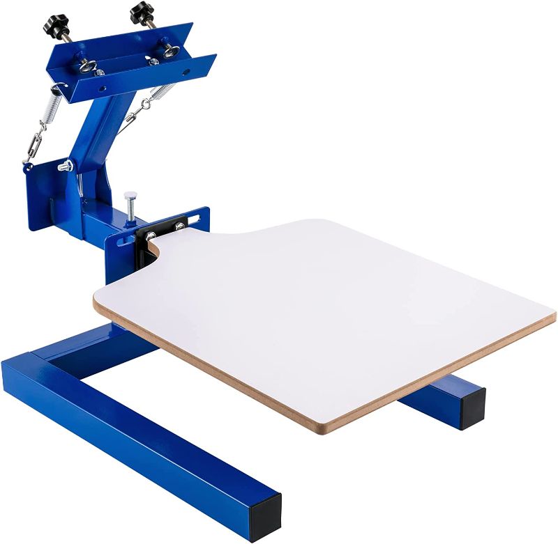 Photo 1 of **READ NOTES** VEVOR Screen Printer 1 Color 1 Station Silk Screen Printing Kit 55x45cm T-Shirt Screen Printing Machine Screenprint Press (1 Color 1 Station)