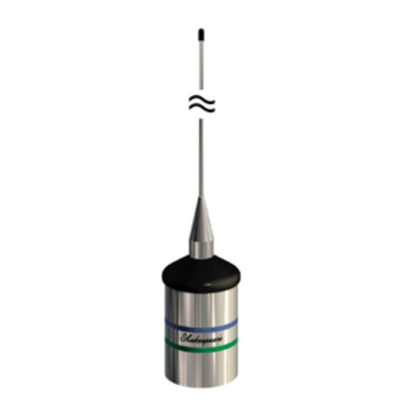 Photo 1 of 39 Silver and Black 3dB VHF Marine Whip Antenna with Connector