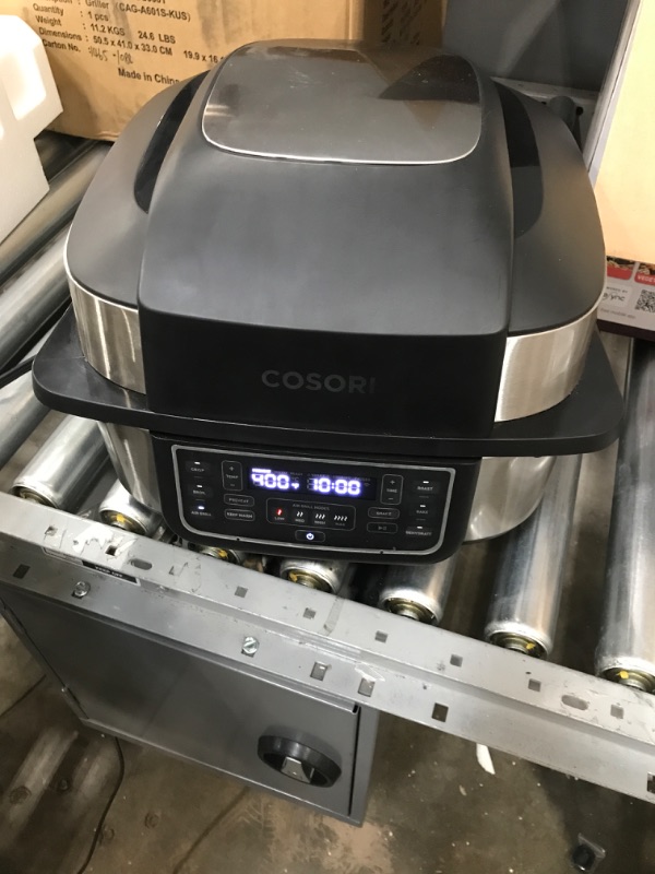 Photo 2 of COSORI Indoor Grill & Smart XL Air Fryer Combo Aeroblaze, 8-in-1, 6QT, Grill, Broil, Roast, Bake, Crisp, Dehydrate, Preheat & Shake Remind & Keep Warm