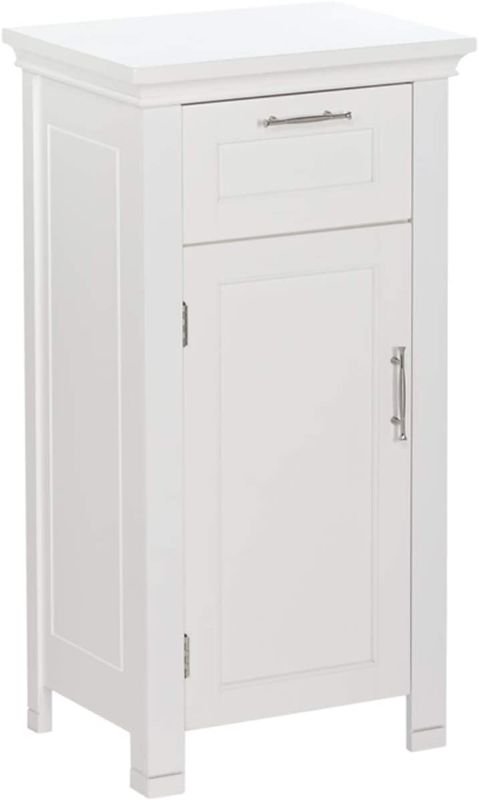 Photo 1 of *Factory Packaging* RiverRidge 06-037 Somerset Single Door Floor Storage Cabinet, White
