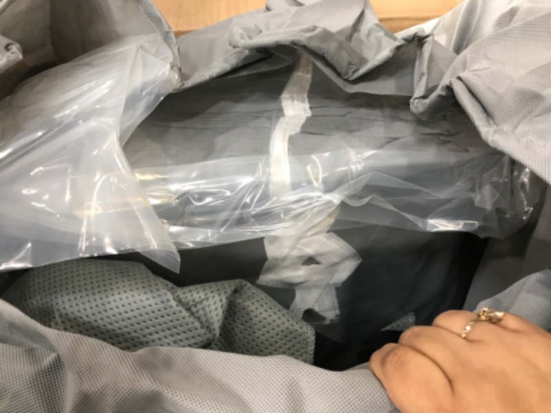 Photo 2 of VINPATIO RV Cover, 7 Layers Heavy Duty RV & Trailer Cover, Fits 35'-38' Travel Trailer Camper Cover with RV Accessories :Tongue Jack Cover, Extra Windproof Straps, Gutter Covers 7-Layers Fits 35-38FT