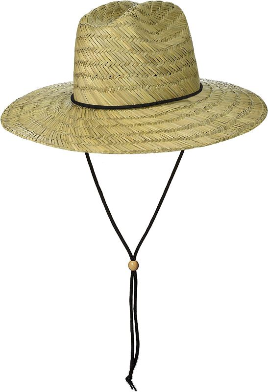 Photo 1 of BROOKLYN ATHLETICS Men’s Classic Straw Sun Beach Hat - Wide Brim
