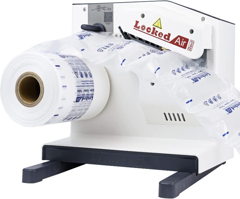 Photo 1 of Air Cushion Machine, Locked Air E4C Air Pillow Machine to Make Packaging Air Bags, 3 Seconds Preheat 110V Fast Speed 26ft/min + 328' Air Cushion Film Roll for Shipping, Packing Supplies for Industrial and Small Business
