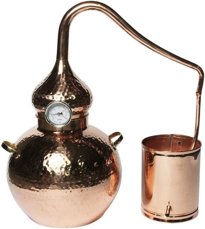 Photo 1 of 20L Premium Copper Alembic Still for Whiskey, Moonshine, Essential Oils, Hydrosols, etc.
