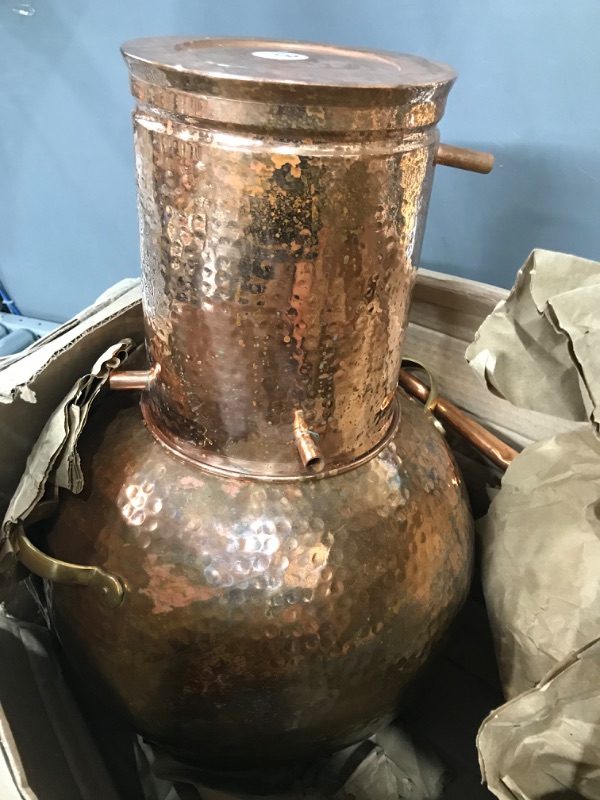 Photo 2 of 20L Premium Copper Alembic Still for Whiskey, Moonshine, Essential Oils, Hydrosols, etc.
