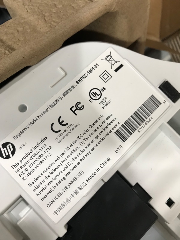 Photo 6 of HP DeskJet 2752e All-in-One Wireless Color Inkjet Printer?Print Scan Copy - Icon LCD Display, 4800 x 1200 dpi, WiFi, Bluetooth, Hi-Speed USB, White?W/Silmarils Printer Cable