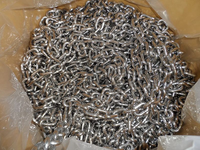 Photo 1 of *Rust-See Photos* Stainless Steel Anchor Chain 316 5/16" ISO G4
