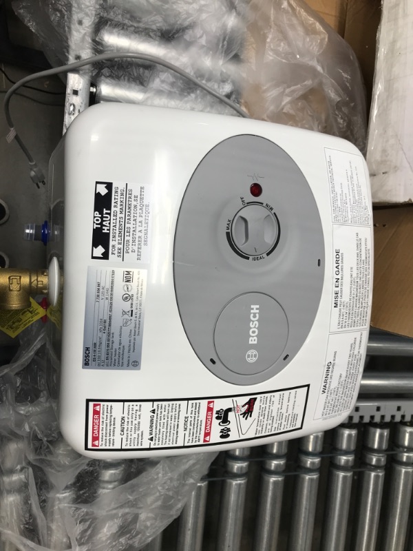 Photo 1 of *Power Light Did Not Turn On When Plugged In* Bosch Electric Mini-Tank Water Heater Tronic 3000 T 4-Gallon (ES4) - Eliminate Time for Hot Water - Shelf, Wall or Floor Mounted 4 Gallon
