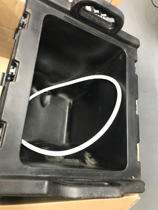 Photo 4 of *Dirty/Latches Broken/Doesn't Stay Closed* Carlisle PC300N03 Cateraide™ Insulated Food Carrier w/ (5) Pan Capacity, Black
