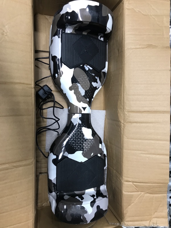Photo 3 of *Tested-Continuous beeping when on* Hover-1 Helix UL Certified Electric Hoverboard with 6.5 In. LED Wheels, LED Sensor Lights, Bluetooth Speaker, Lithium-ion 10 Cell battery, Ideal for Boys and Girls 8+ and Less Than 160 Lbs., Camouflage
