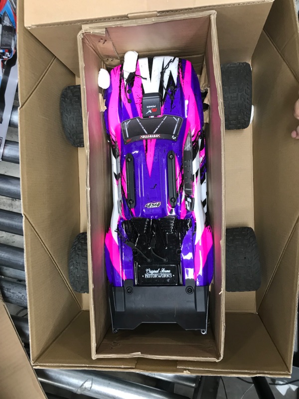 Photo 2 of ARRMA RC Truck 1/10 VORTEKS 4X4 3S BLX Stadium Truck RTR (Batteries and Charger Not Included), Purple, ARA4305V3T2