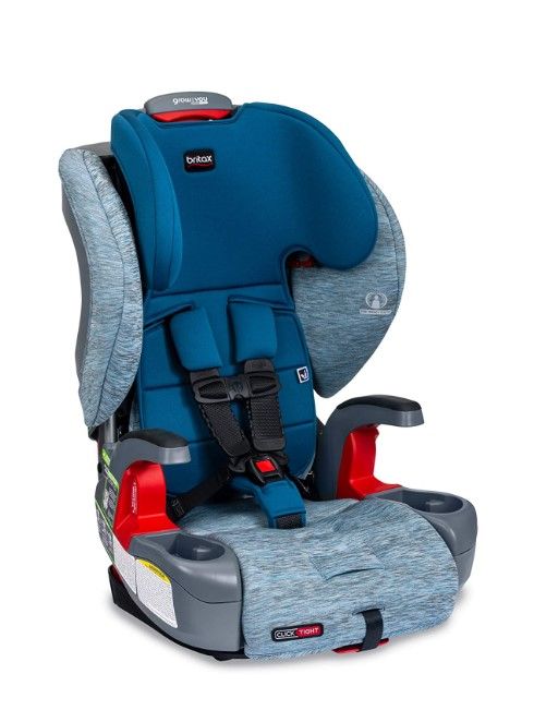 Photo 1 of Britax Grow with You ClickTight Harness-2-Booster Car Seat, Seaglass , 26.5x17.75x25 Inch (Pack of 1)
