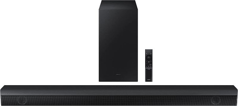 Photo 1 of SAMSUNG HW-B650 3.1ch Soundbar w/Dolby 5.1 DTS Virtual:X, Bass Boosted, Built-in Center Speaker, Bluetooth Multi Connection, Voice Enhance & Night Mode, Subwoofer Included, 2022