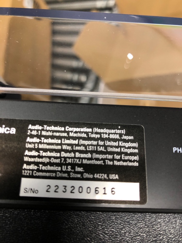 Photo 3 of Audio-Technica AT-LP60X-BK Fully Automatic Belt-Drive Stereo Turntable, Black, Hi-Fi, 2 Speed, Dust Cover, Anti-Resonance, Die-Cast Aluminum Platter