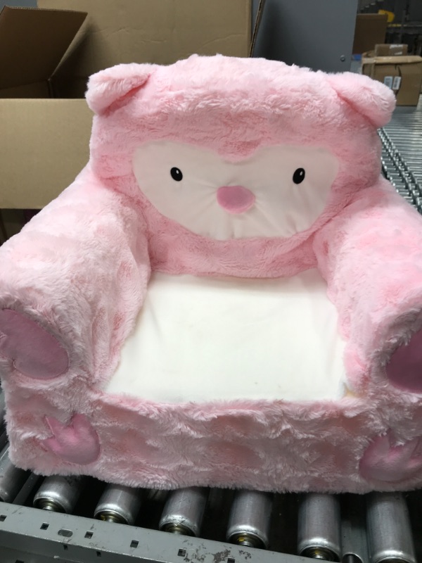 Photo 2 of Animal Adventure | Sweet Seats | Pink Owl Children's Plush Chair