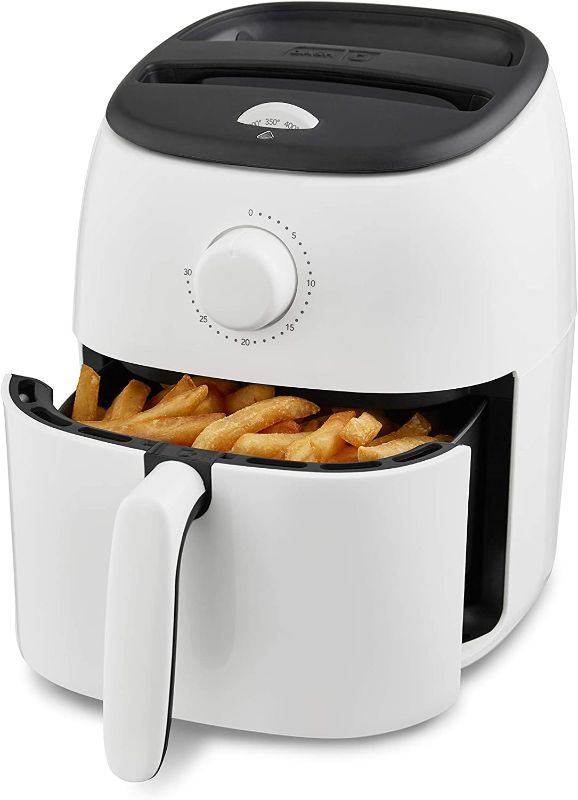 Photo 1 of DASH Tasti-Crisp™ Electric Air Fryer Oven Cooker with Temperature Control, Non-Stick Fry Basket, Recipe Guide + Auto Shut Off Feature, 1000-Watt, 2.6Qt, White