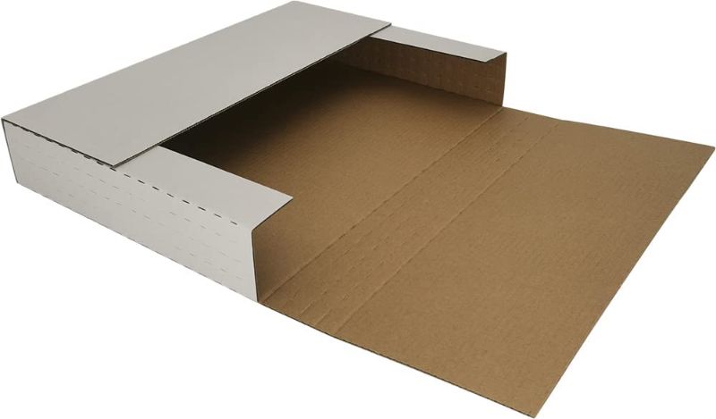 Photo 1 of 50 Pack  aprox 12x12x4'' Corrugated Easy-Fold Mailers, Small Cardboard Boxes