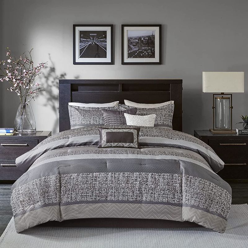 Photo 1 of *Stock image is not actual product*
Madison Park Luxury Comforter Set Matching Bedskirt, Decorative Pillows, Cal King(104"x92")