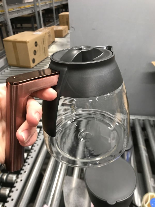 Photo 3 of 10 Cup Matte Black Specialty Drip Coffee Maker with Glass Carafe and warming plate, Wi-Fi connected