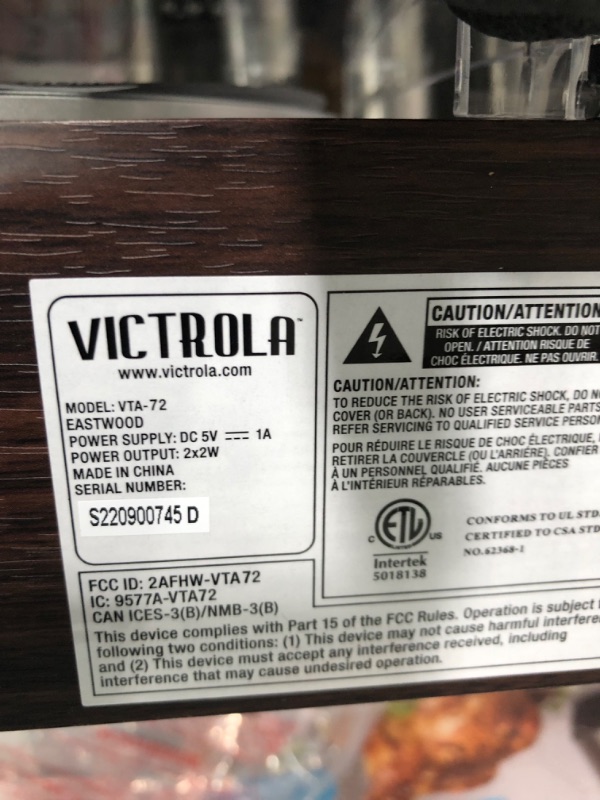 Photo 4 of Victrola Eastwood Bluetooth Record Player - Espresso