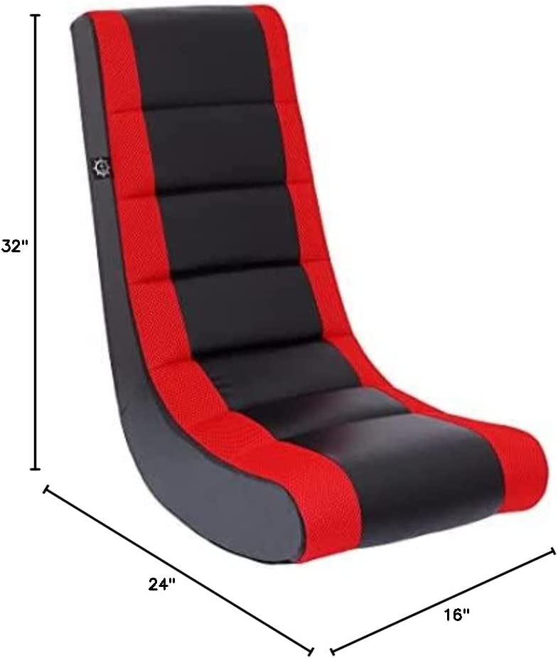 Photo 1 of The Crew Furniture 51206 Classic Video Rocker Black/Red Mesh Racing Stripe
