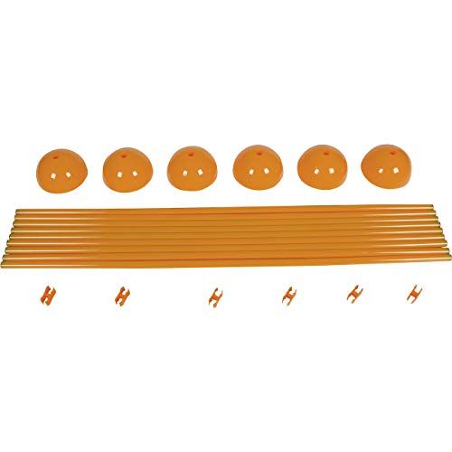 Photo 2 of Agility Soccer Training Adjustable Hurdles Poles Set by Trademark Innovations (Orange)
