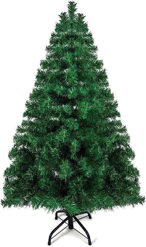 Photo 1 of Premium Christmas Tree with 320 Tips for Fullness - Artificial Canadian Fir Full Bodied Small Christmas Tree with Metal Stand, Lightweight and Easy to Assemble
