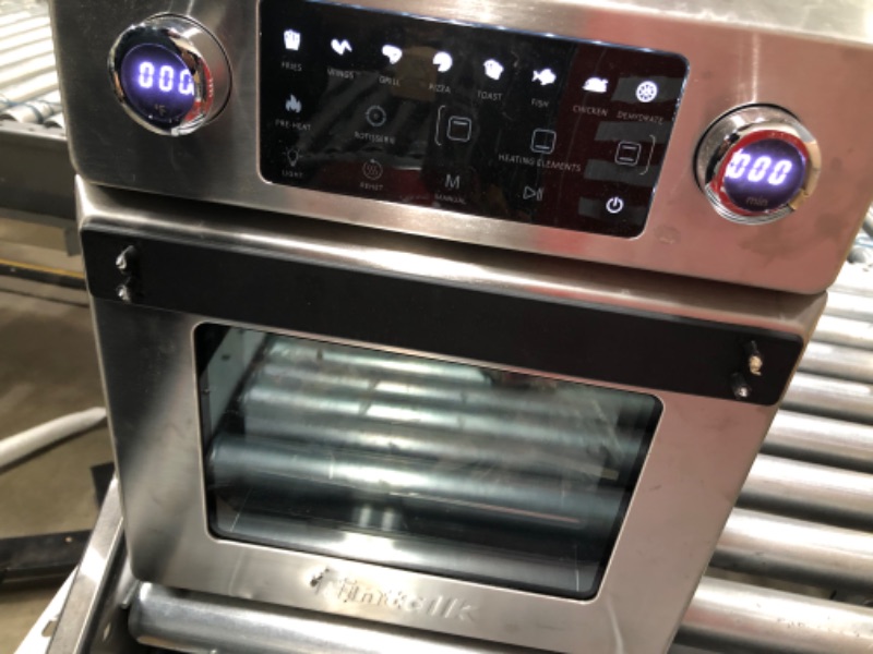 Photo 3 of Air Fryer Oven 16 Quart - 10-in-1 Airfryer Toaster Oven Combo with Rotisserie&Dehydrator - 1700W Large Convection Oven Countertop with Independent Switch Up&Down Heating Element - 8