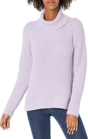 Photo 1 of Goodthreads Women's Cotton Shaker Stitch Turtleneck Sweater
