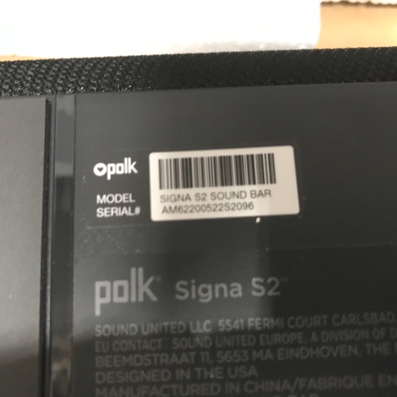 Photo 5 of Polk Audio Signa S2 Ultra-Slim TV Sound Bar | Works with 4K & HD TVs | Wireless Subwoofer | Includes HDMI & Optical Cables | Bluetooth Enabled, Black S2 Soundbar + Subwoofer