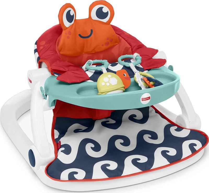 Photo 1 of Fisher-Price Sit-Me-Up Floor Seat with Tray Crab, Infant Chair
